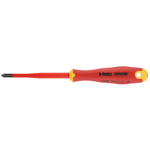 Felo 00041529390 E-slim Insulated #2 x 100mm Pozidriv Screwdriver