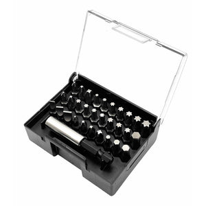 Felo 02013116 Industrial Bit-Box with Belt Clip, 31 Pieces