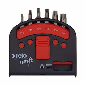 Felo 02060316 Swift Box 6 piece Bits and Magnetholder - T10-T40
