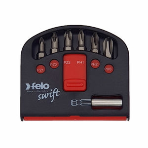 Felo 02060326 Swift Bit-Box, Phillips/Pozidriv + Bitholder, 7 Pieces