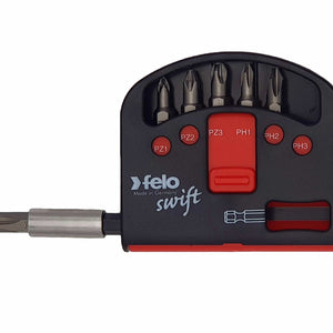 Felo 02060326 Swift Bit-Box, Phillips/Pozidriv + Bitholder, 7 Pieces