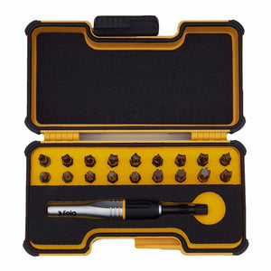 Felo 02071946 XS-Strongbox IMPACT Pro Bit Set with Impact Bits and Bitholder, 19 Pieces