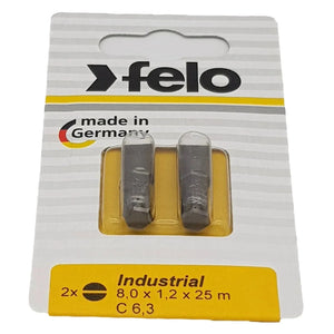 Felo 02080036 Slotted 8.0 x 1.2 x 25 mm Bits - 2 Pieces