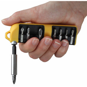 Felo 02080106 Set of SL/PH/PZ/Tx Industrial bits with bit holder in case, 9 pcs