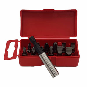 Felo 02091016 Profi Bit Box 13 Bits x 25 mm, Slotted/Phillips/Pozidriv + Bitholder