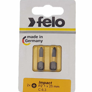 Felo 02101241 Impact cross bit series Impact PZ 1X25, 2 pcs