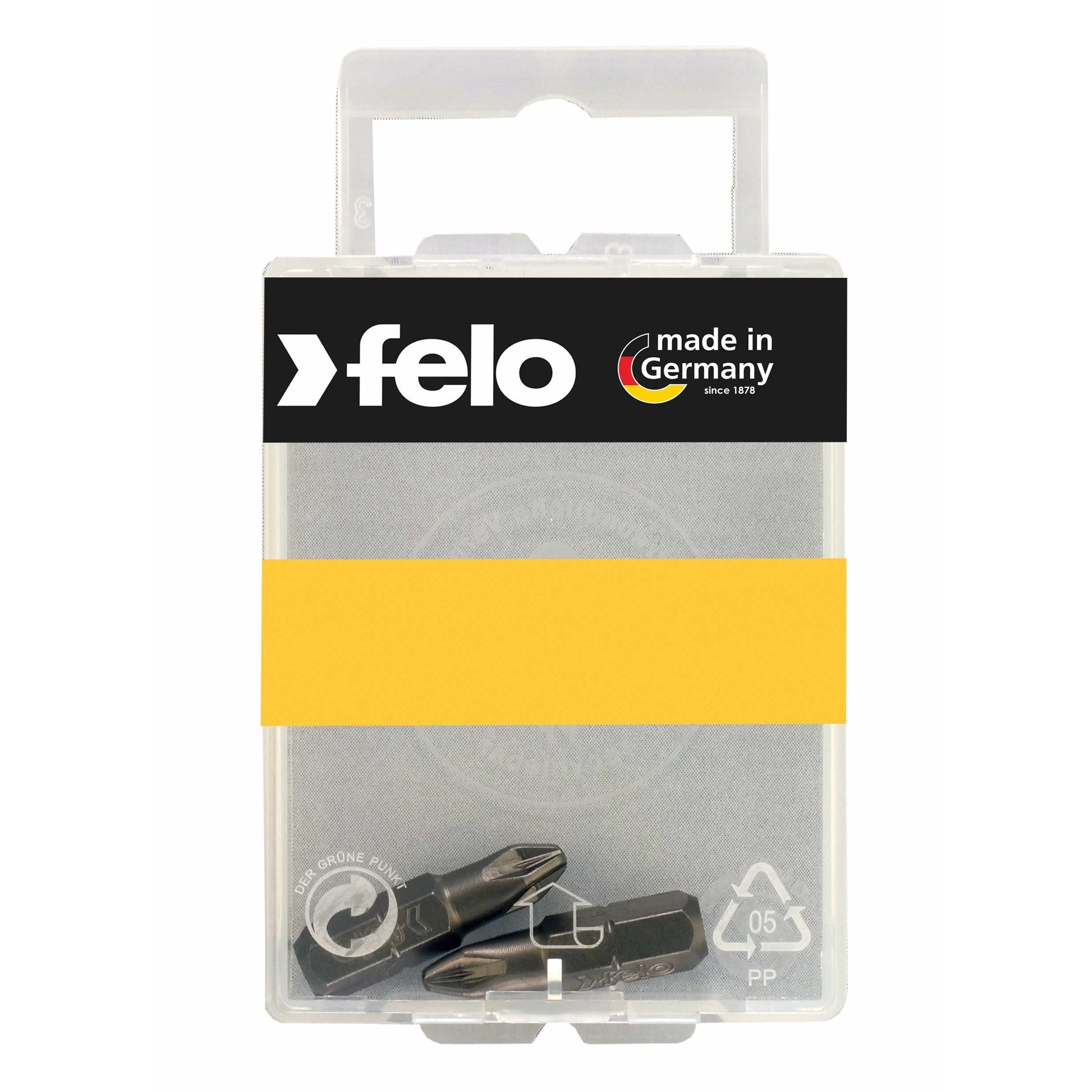 Felo 02103036 Cross bit PZ 3X25, Industrial series, 2 pcs in blister-Liger Tools