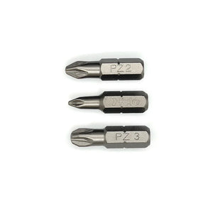 Felo 02193216 Pozidriv #1, Pozidriv #2, Pozidriv #3 x 25 mm Bit Set, 3 Pieces
