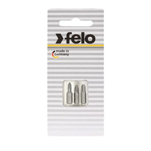 Felo 02293116 Phillips #1, Phillips #2, Phillips #3 x 25 mm Bits - 3 Pieces