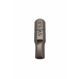 Felo 02450010 Industrial Metric Hex Bit, 5.0 x 25 mm