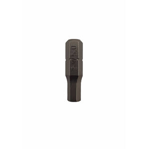 Felo 02450010 Industrial Metric Hex Bit, 5.0 x 25 mm