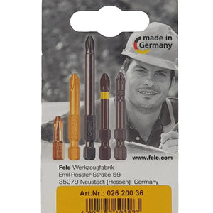 Felo 02620036 Torx T20 x 25 mm Bits - 2 Pieces