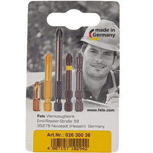 Felo 02630036 Torx T30 x 25 mm Bits - 2 Pieces