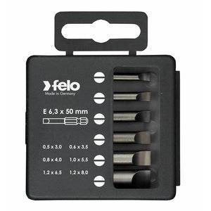 Felo 03091516 Profi Bit Box 6 Bits x 50 mm - Slotted