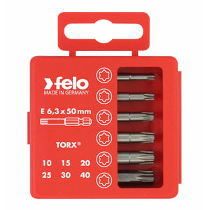 Felo 03691516 Profi Bit Box 6 Bits x 50 mm - Torx
