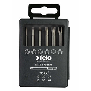 Felo 03691716 Profi Bit Box 6 Torx Bits x 73 mm