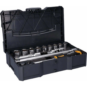 Felo 05681318 ERGONIC Ratchet Set in Systainer, Metric, 1/2" Drive, 13 - 22 mm, 13-pcs