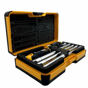 Felo 05781006 R-GO M-Tec Nut Drivers, Ergonic Ratchet - 10 piece Box