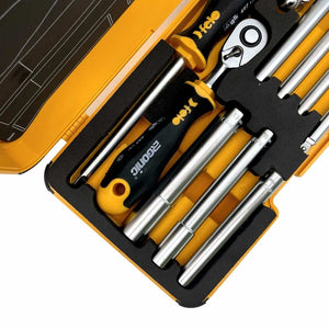 Felo 05781006 R-GO M-Tec Nut Drivers, Ergonic Ratchet - 10 piece Box