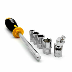 Felo 05781906 R-GO Box Sockets, Ergonic Ratchet, Metric - 19pc