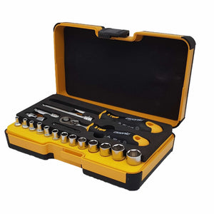 Felo 05781956 R-GO Box Sockets, Ergonic Ratchet - 19pc