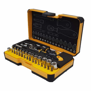Felo 05783616 R-GO XL 36 piece Box Sockets, Bits Ergonic Ratchet, Metric