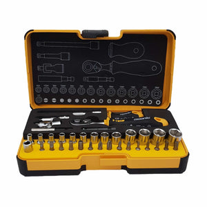 Felo 05783616 R-GO XL 36 piece Box Sockets, Bits Ergonic Ratchet, Metric