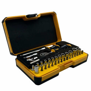 Felo 05783656 R-GO XL Box Sockets, Bits Ergonic Ratchet - 36 piece