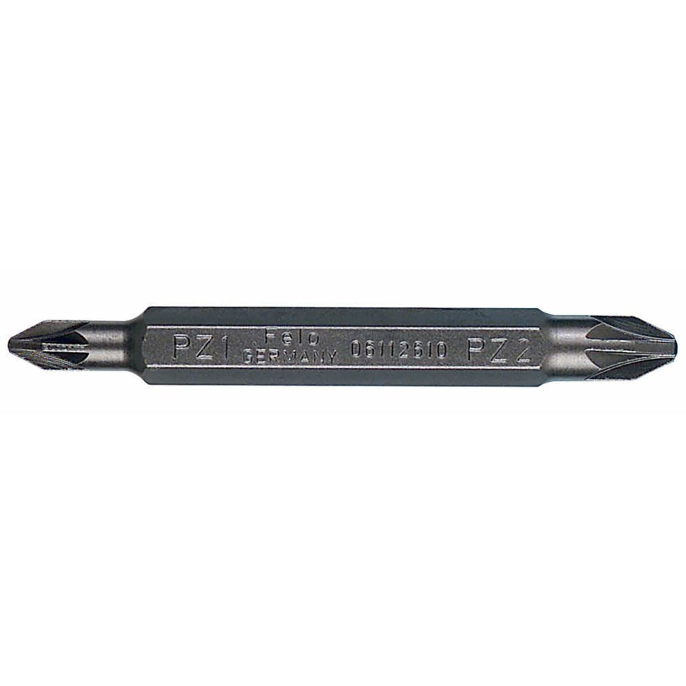 Felo 06122610 Double-ended Industrial Bit, Pozidriv PZ 2 + PZ 2 x 60 mm-Liger Tools
