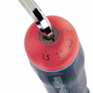 Felo 10099116 Screwdriver with adjustable torque NM series 0.6-1.5 Nm with a set of attachments, 12 pcs