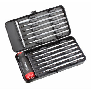 Felo 10099316 Torque adjustable screwdriver NM series 3.0–5.4 Nm with a set of bits, 12 pcs