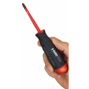 Felo 10120394 VDE Insulated Slim Blade for Torque Limiting Handle, Pozidriv PZ 2 x 170 mm