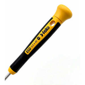 Felo 25003360 ESD 3 x 60mm Precision Slotted Screwdriver