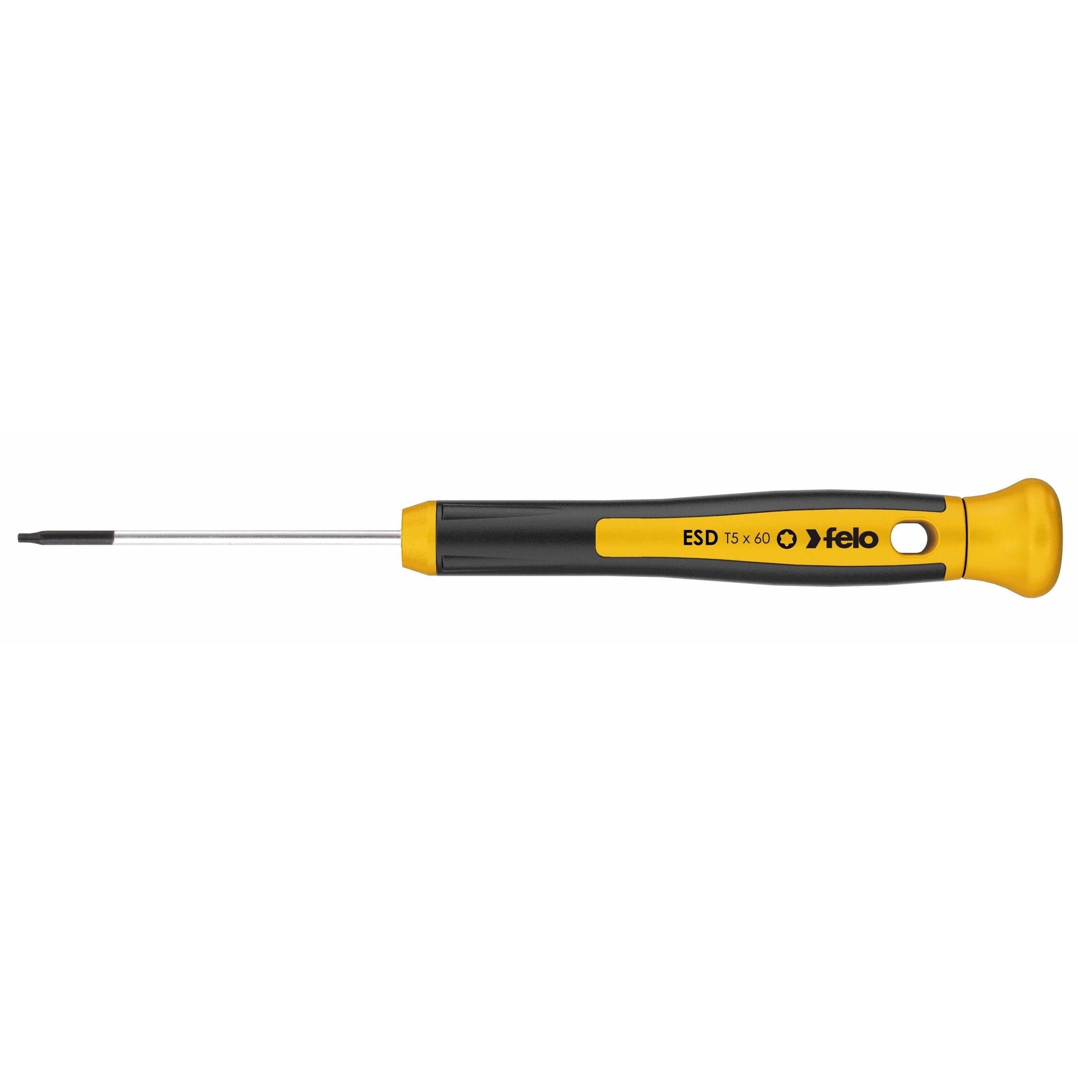 Felo 25805160 T 5 x 60 mm ESD Precision Torx Screwdriver-Liger Tools