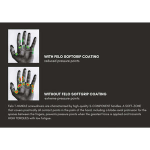 Felo 30410860 T-Handle Metric Nutdriver, 10 mm x 230