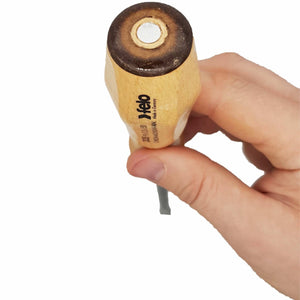 Felo 33595298 Wood Handle Slotted & Pozidriv Screwdriver Set, 5 Pieces