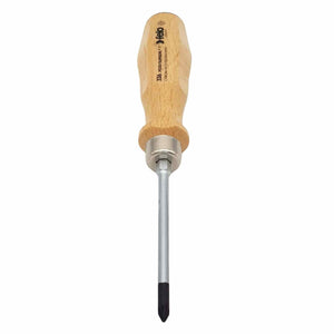 Felo 33610290 #1 x 80mm Wood Handle Pozidriv Screwdriver