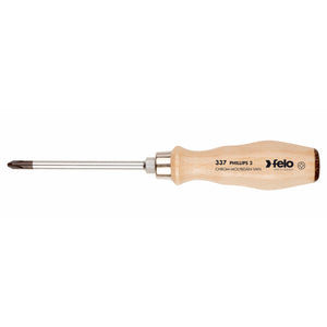 Felo 33720390 #2 x 100mm Wood Handle Phillips Screwdriver