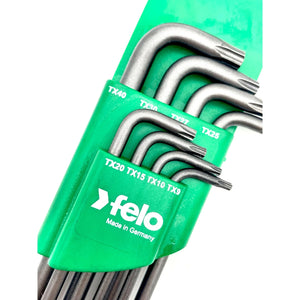 Felo 34888811 Set of 8 L-shaped hex keys Torx T9-T40
