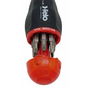 Felo 37320805 Magazine Handle with Bitholder, SL/PZ/PH/Torx, 139 mm, 8 Pieces