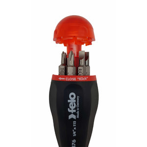 Felo 37604105 Magazine Handle Bitholder, SL/PZ/PH, 219 mm, 8 Pieces