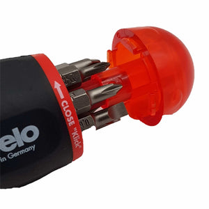 Felo 37604105 Magazine Handle Bitholder, SL/PZ/PH, 219 mm, 8 Pieces