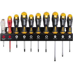 Felo 40091013 Ergonic Screwdriver Set, Dielectric Screwdriver and Voltage Tester Screwdriver 10 pcs