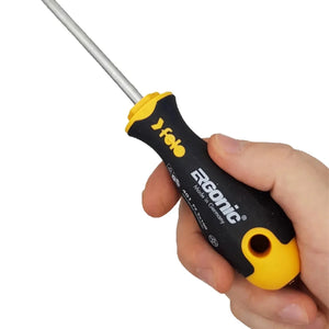 Felo 40097118 Ergonomic 7 Piece Slotted, Pozidriv, and Phillips