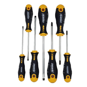 Felo 40097118 Ergonomic 7 Piece Slotted, Pozidriv, and Phillips
