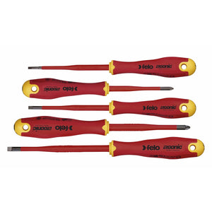 Felo 41385398 Set of dielectric screwdrivers Ergonic E-SLIM SL/PZ, 5 pcs