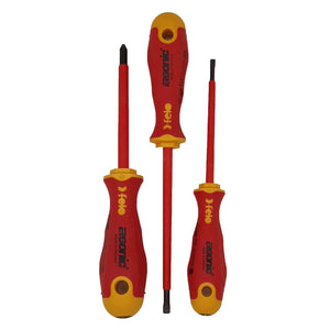 Felo 41393194 Ergonic Insulated 3 Piece Slotted & Phillips Screwdriver Set