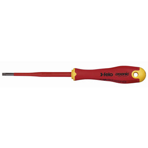 Felo 41394090 E-slim Insulated 4 x 100mm Slotted Screwdriver