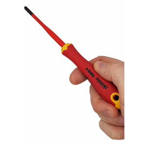 Felo 41619290 E-slim Insulated #1 x 80mm Slotted/Phillips Screwdriver
