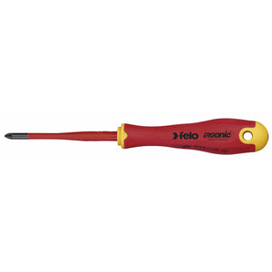 Felo 41719290 E-slim Insulated #1 x 80mm Slotted/Pozidriv Screwdriver
